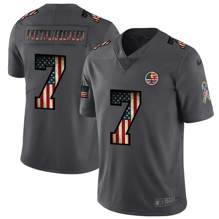 Nike Steelers 7 Ben Roethlisberger 2019 Salute To Service USA Flag Fashion Limited Jersey Dyin,We sell and wholesale Nike Steelers 7 Ben Roethlisberger 2019 Salute To Service USA Flag Fashion Limited Jersey Dyin on line form chian!